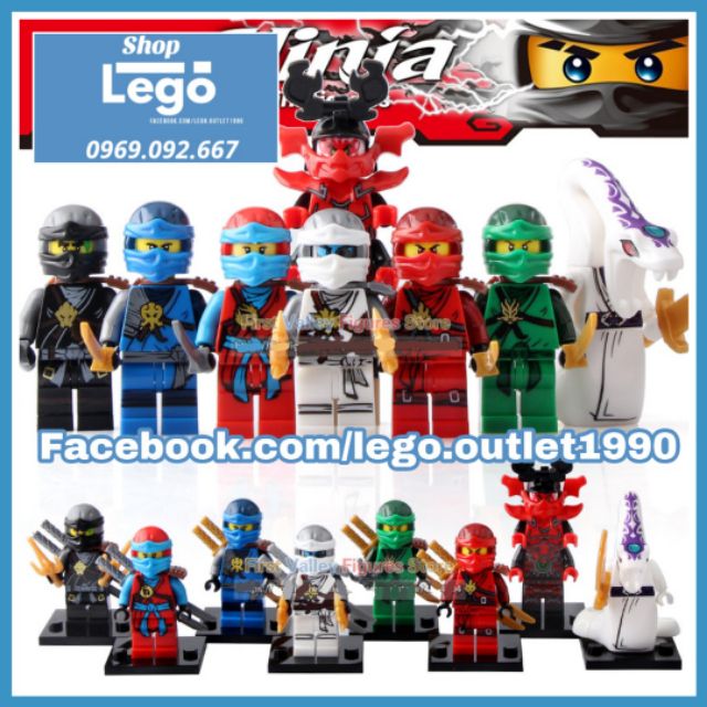 Xếp hình Ninjago : Masters of Spinjitzu Mới nhất Pythor Kozu 2019 Lego Minifigures Xinh X0143