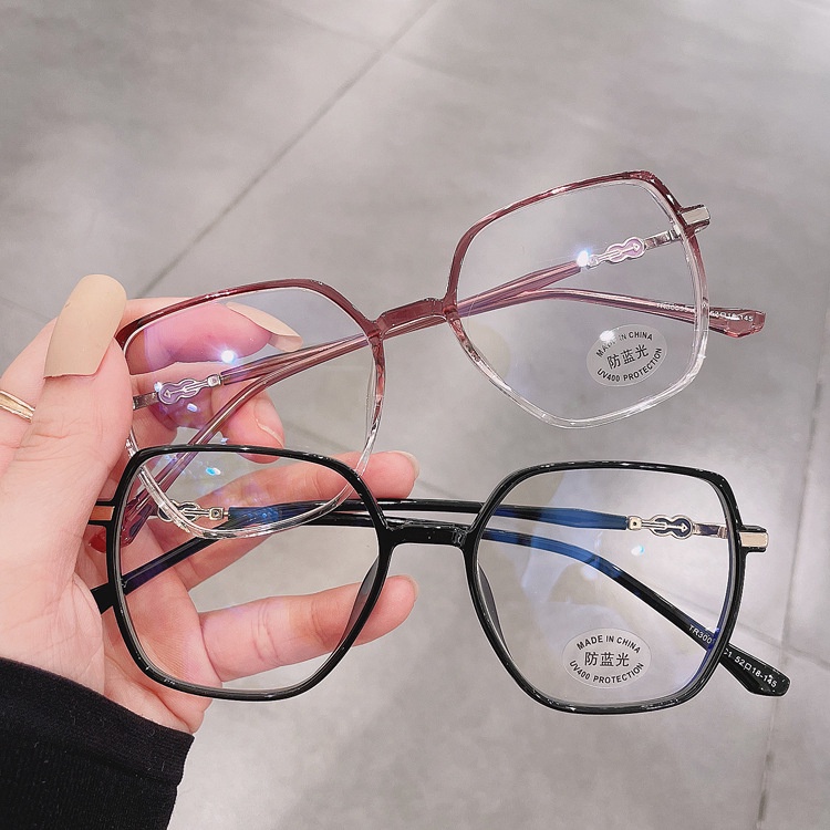 Mắt kính VIENDO gọng vuông tròng đổi màu chống ánh sáng xanh chống tia UV phong cách Hàn Quốc thời trang cho nam nữ