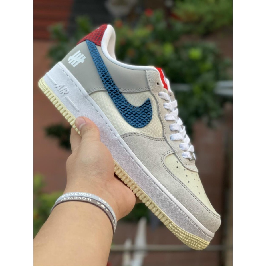 Giày Air Force 1 Undefeated High Quality Nam Nữ - Giày Sneaker AF1 Cổ Thấp Màu Kem [FREE SHIP + HỘP GIÀY + HỘP BẢO VỆ]