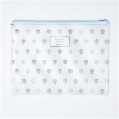 Túi Lưới ARTBOX Phối Dây Kéo Cỡ Lớn Màu Xanh Dương