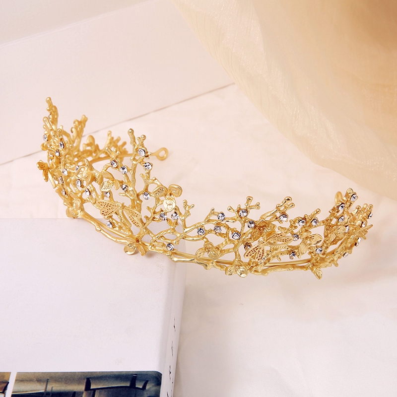 Vương Miện Mạ Vàng Sang Trọng Phong Cách Vintage