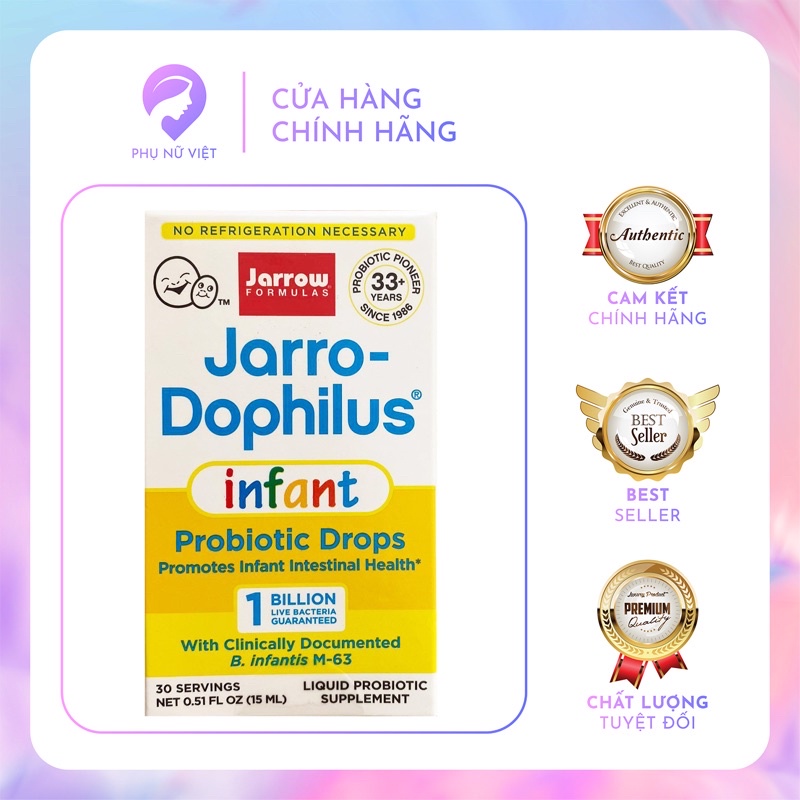 Men đẩy đờm Jarro Dophilus - Mỹ [Mẫu mới]