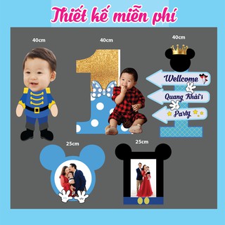 [COMBO]Hình Chibi Cho Bé Trai CBBT13101 - Phụ Kiện Trang Trí Tiệc [THIẾT KẾ MIỄN PHÍ]