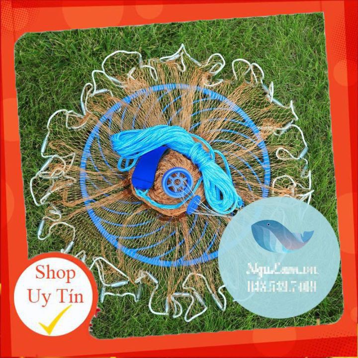 [Thương Hiệu] Chài Dù Đánh Cá Chài Rút Đĩa Bay UFO Sợi Dù Thái Lan Cao Cấp Đủ Size