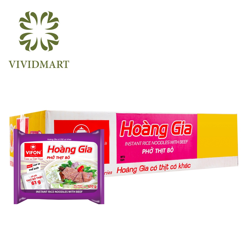 [Toàn quốc][Thùng] VIFON HOÀNG GIA: MÌ (THỊT BẰM, THỊT BÒ), PHỞ (BÒ,GÀ), HỦ TIẾU NAM VANG, BÁNH ĐA CUA THỊT THẬT – VIFON | BigBuy360 - bigbuy360.vn