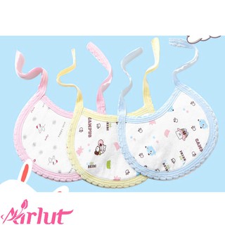 Yếm ăn cotton in hoạt hình dễ thương cho bé