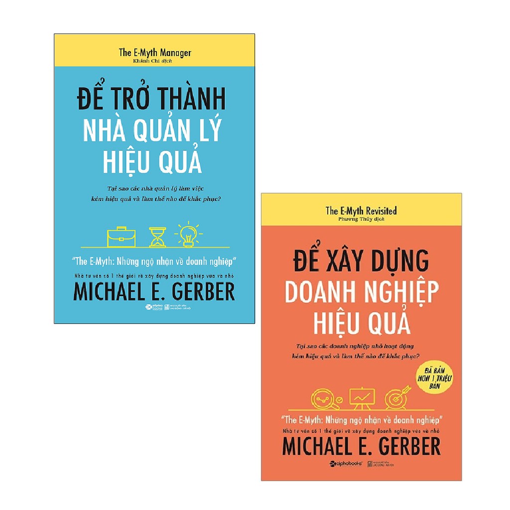 Sách - Combo Để Trở Thành Nhà Quản Lý Hiệu Quả + Để Xây Dựng Doanh Nghiệp Hiệu Quả ( 2 cuốn )