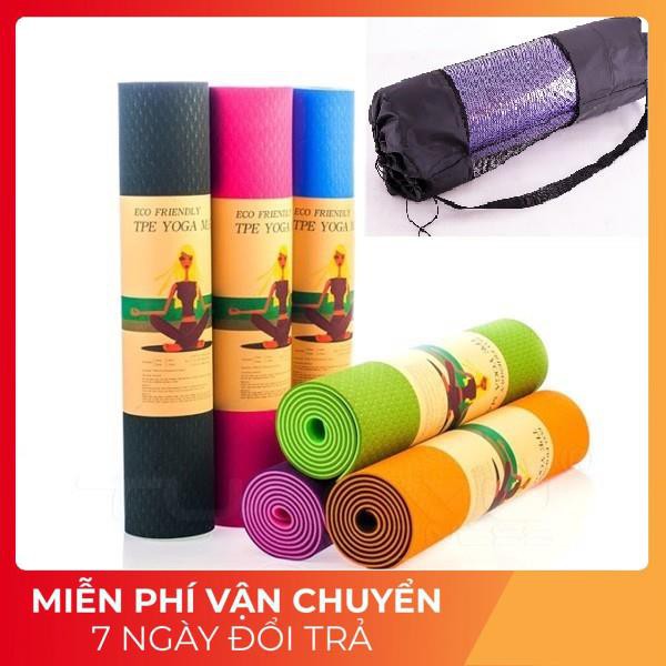 [ Giảm 50% ] Thảm tập YOGA TPE 2 lớp dày 6mm