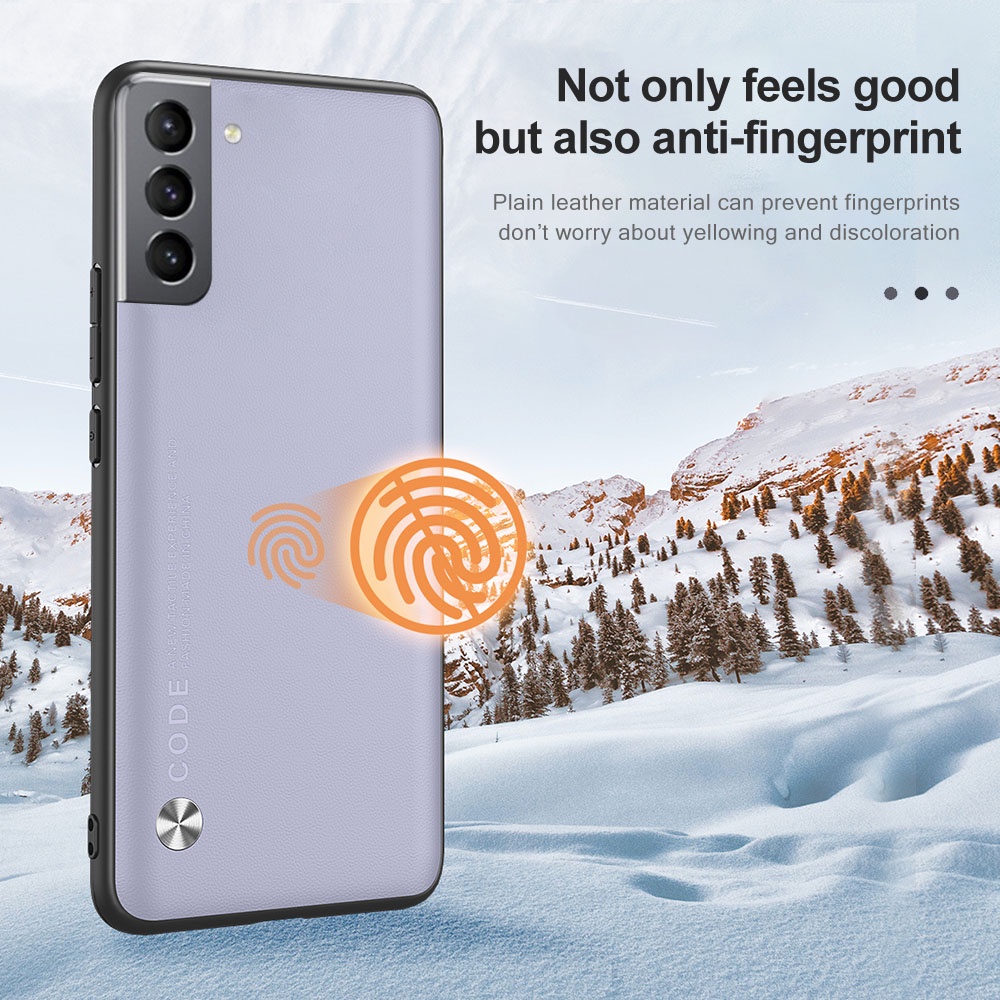 Ốp Điện Thoại Da Mềm Màu Trơn Chống Sốc Cho Samsung Galaxy S21 FE S22 + plus Ultra S22+ S21+