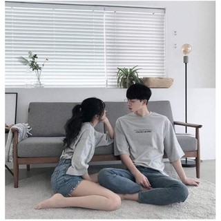 Áo thun Ulzzang Unisex dành cho cặp đôi form rộng tay lở trẻ trung, năng động, áo phông nam nữ Unisex