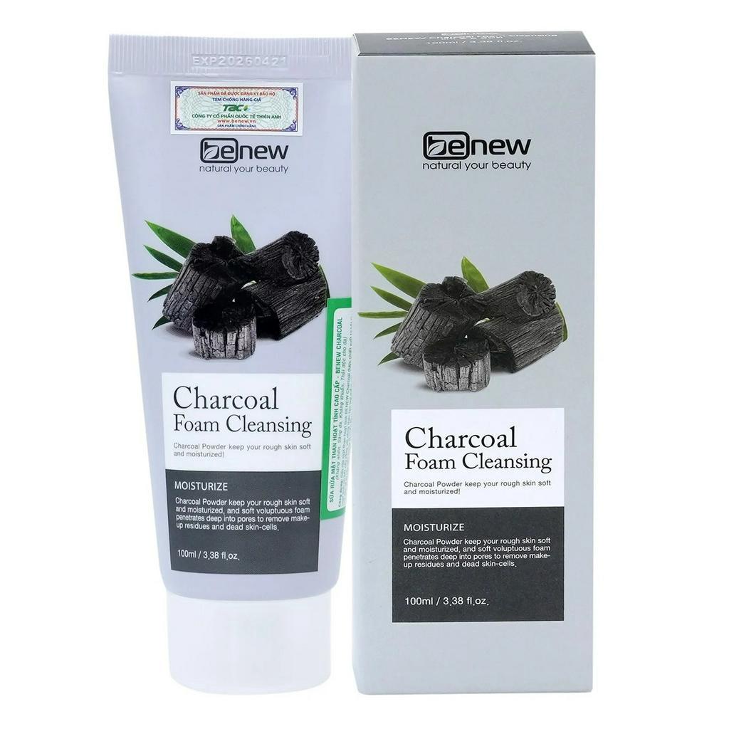 Sữa rửa mặt BENEW Charcoal Foam Cleasing 100 ml