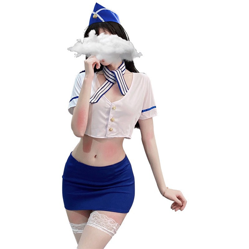 Đồ ngủ sexy đồ cosplay nàng nữ tiếp viên hàng không gợi cảm 1246 | BigBuy360 - bigbuy360.vn