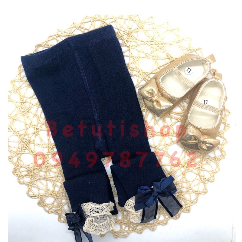 ⚡️ Big sale⚡️ Quần tất len k bàn có nơ ren  cho bé loại đẹp có hộp đựng size cho bé từ 10-35kg