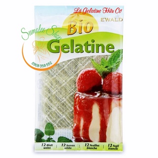 Lá gelatin hữu cơ đức bio ewad 12 lá 20gr - date 11.2026