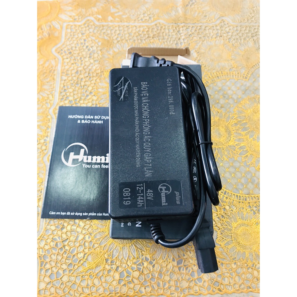 Sạc HUMI Xe Điện 48V12AH Chống Phồng Bình