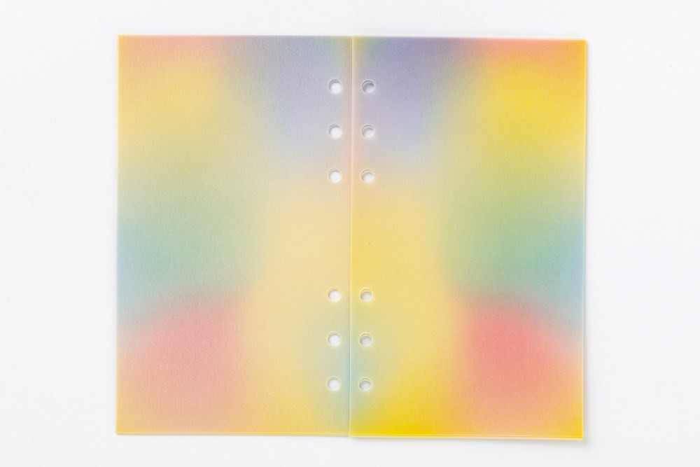 Giấy Trang Trí ARTBOX Hàn Quốc Có Đục Lỗ Bìa Nhuộm Màu Cầu Vồng Cỡ A6