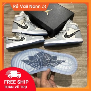 XẢ KHO giày jordan trắng xám hàng 1:1 chuẩn ( full box + freeship )