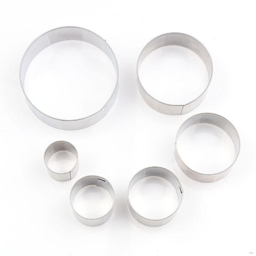 Bộ 6 Khuôn Cắt Bánh Hình Tròn