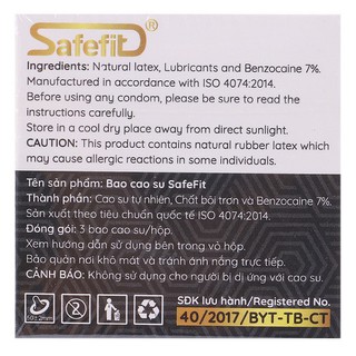 Bao Cao Su SafeFit 4 in 1