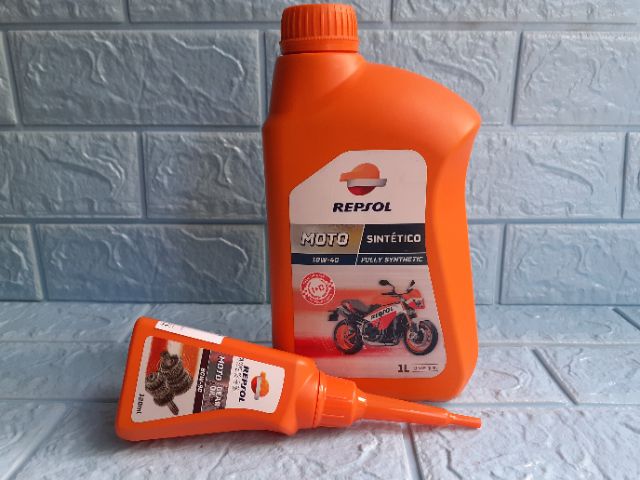 Bộ COMBO SẢN PHẨM REPSOL SCOOTER MB NHỚT MÁY 10W40 0.8L và NHỚT HỘP SỐ REPSOL GEAR  OIL 120ml