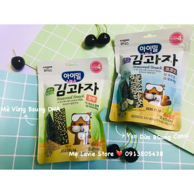 Rong biển tách muối ILDONG Hàn bổ sung DHA-CANXI