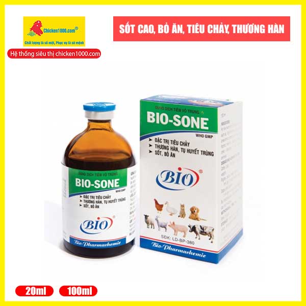 Thú Y Bio Sone Dùng Cho Vật Nuôi Chó, Mèo, Heo, Dê, Gà, Vịt Bị Tiêu Chảy