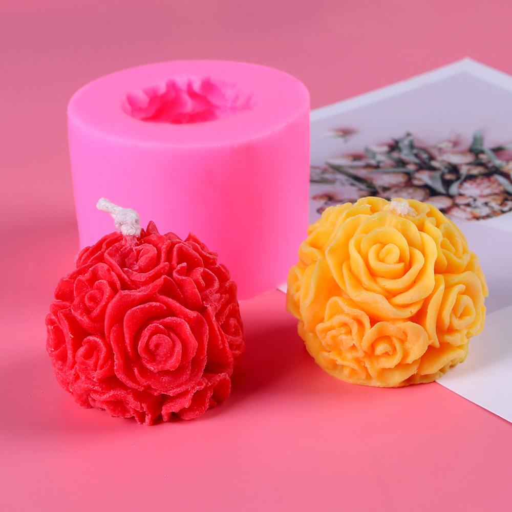 Khuôn Làm Nến Handmade Hình Hoa 3D Bằng Silicone Tiện Lợi Dành Cho Trang Trí Nhà Cửa