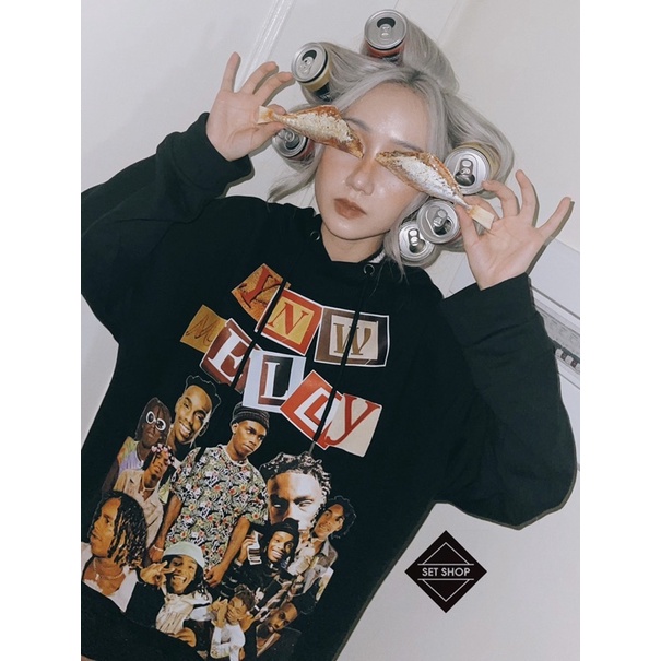 Áo hoodie hình ban nhạc form oversize chất liệu nỉ bông ấm áp | BigBuy360 - bigbuy360.vn