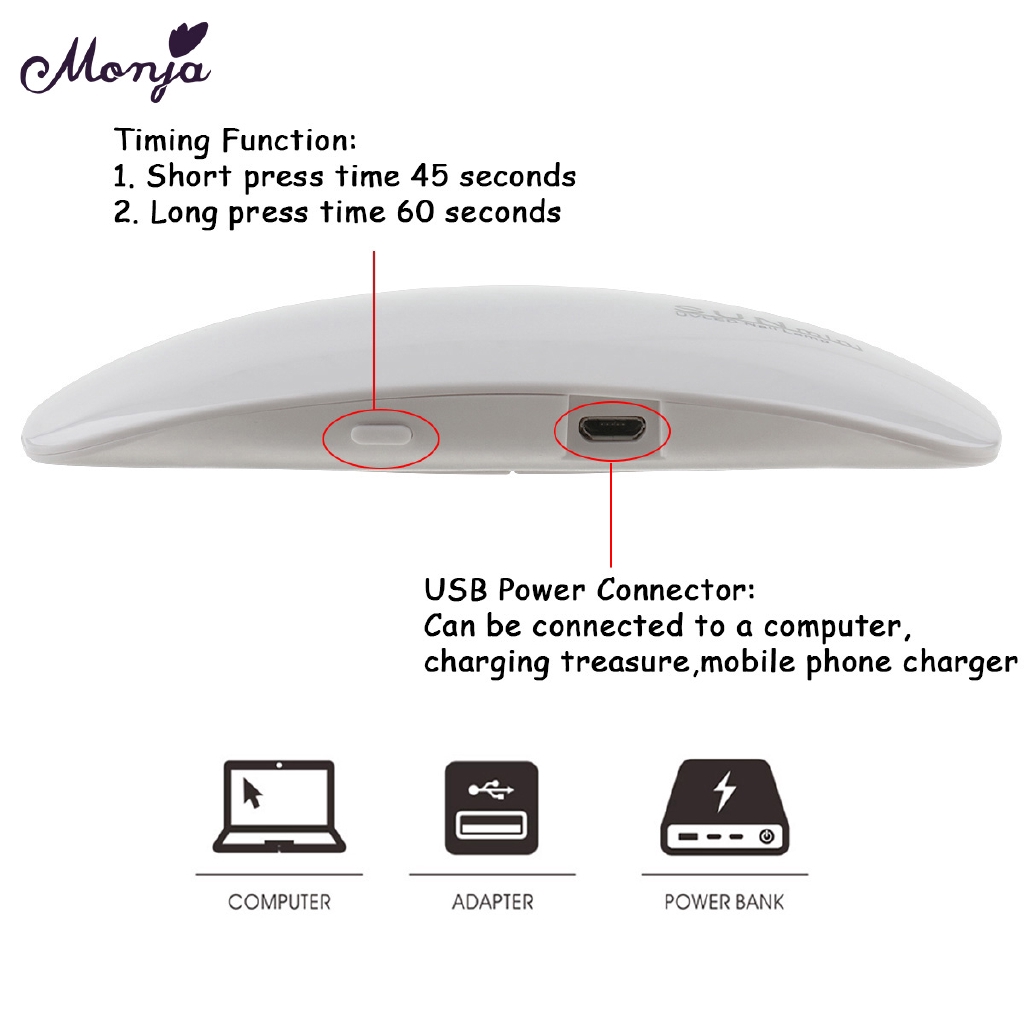 Máy sấy giúp làm khô lớp sơn móng tay  Sunmini2