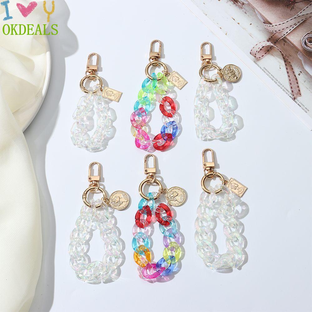 Móc Chìa Khóa Bằng Acrylic Thời Trang Sáng Tạo Cho Nữ