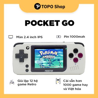  Máy chơi game Pocket Go - Giả lập 16 hệ game Retro, màn hình 2.5 inch IPS