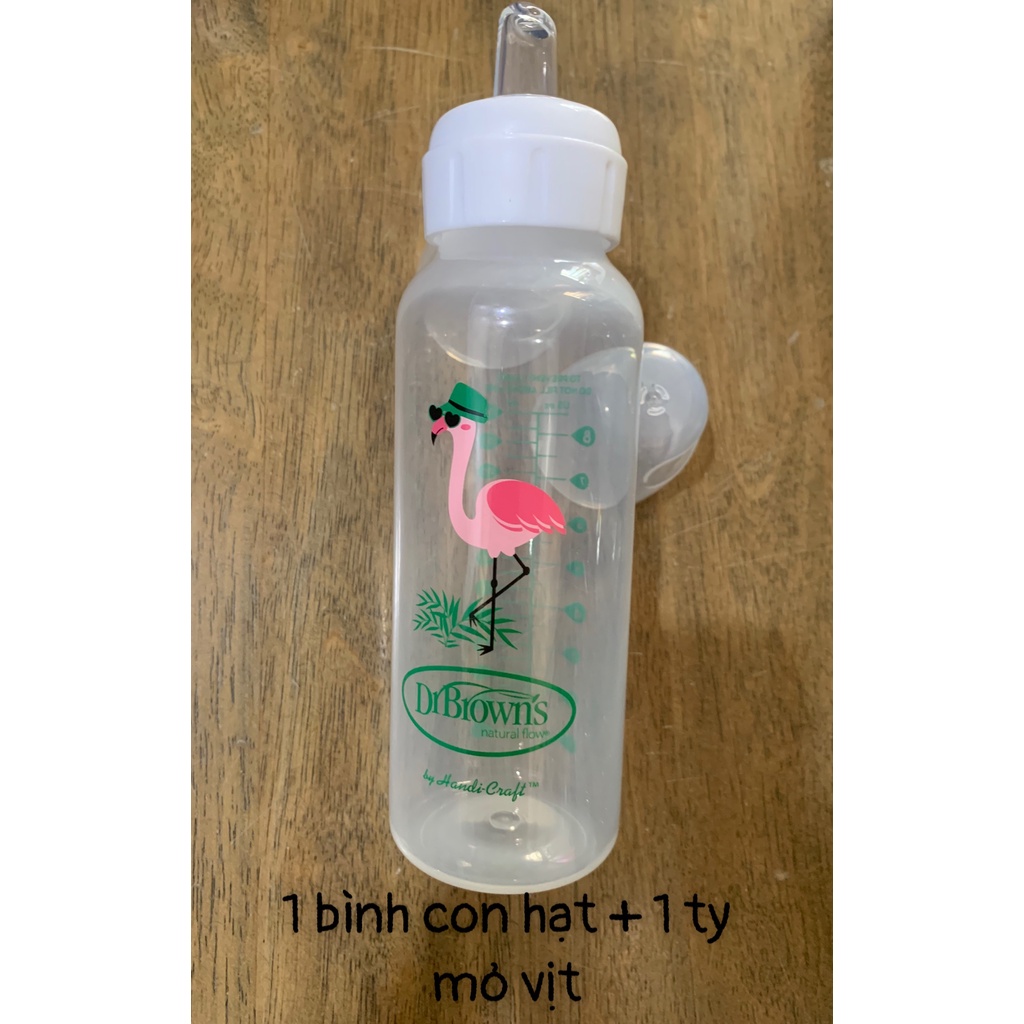 1 Bình Sữa Dr Brown's Nhựa Cổ Hẹp 250ML Options + Chuyển Đổi