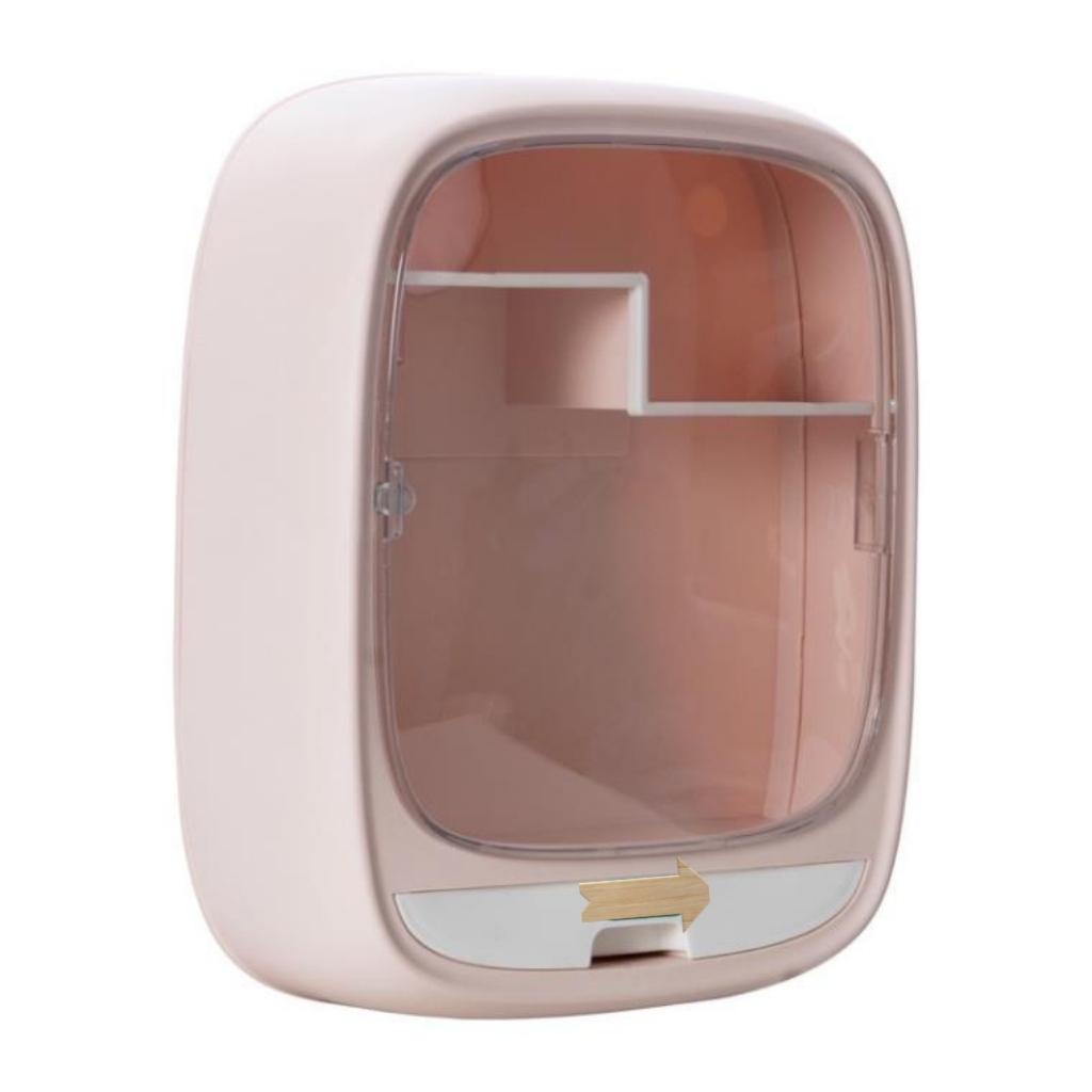 Tủ dán tường đa năng, tủ dán treo nhà tắm,đựng thuốc nhựa cao cấp size 28x34x10cm T258