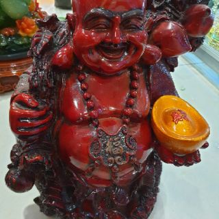 Tượng di lặc bằng bột đá cao 39cm