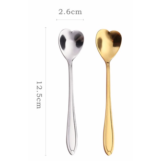 Muỗng cà phê inox hình trái tim sáng tạo Z13