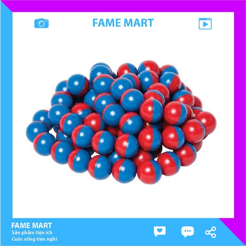 Banh thái poppop bi nhựa trúng thưởng bốc thăm may mắn FAME MART