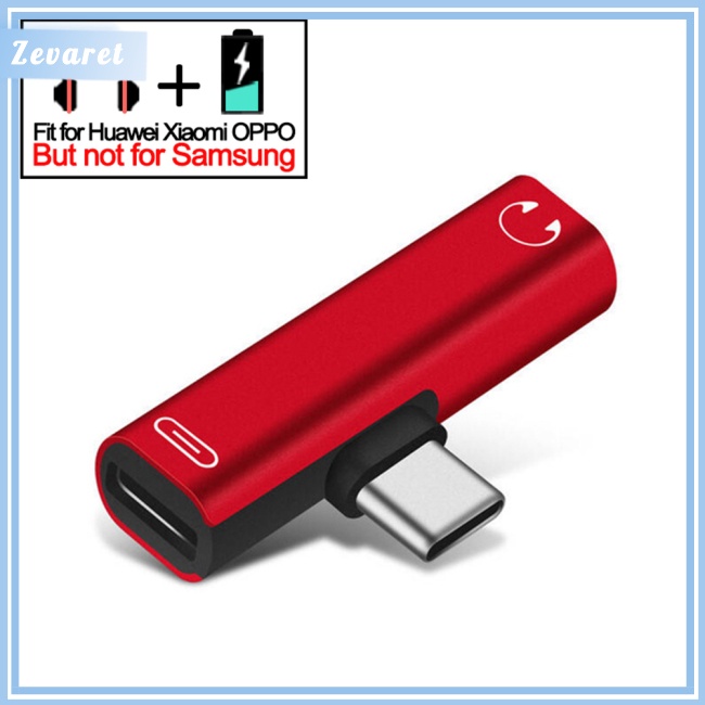 Dây Cáp Sạc Chuyển Đổi Tai Nghe 2 Trong 1 Usb 3.5 Sang Type C Otg Tương Thích Với Macbookpro Xiaomi