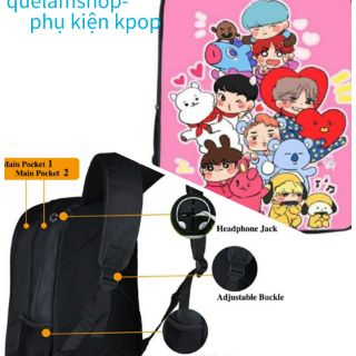 Balo chibi BTS,BLACKPINK
