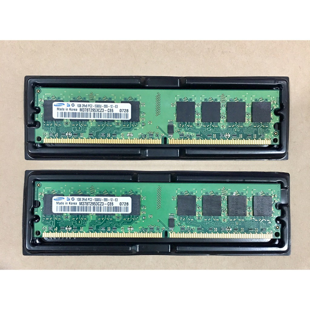 [RẺ VÔ ĐỊCH] Ram máy tính để bàn DDR2 2GB 1GB bus 800 / 667 (Hãng ngẫu nhiên) samsung hynix kingston ... 95