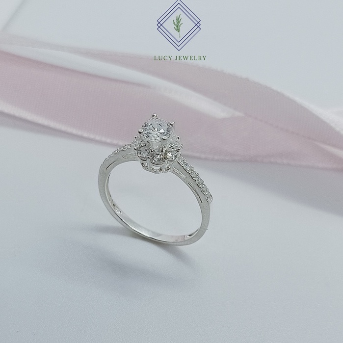 Nhẫn Nữ Bạc Ta Ổ Đá Cao Lucyjw N23