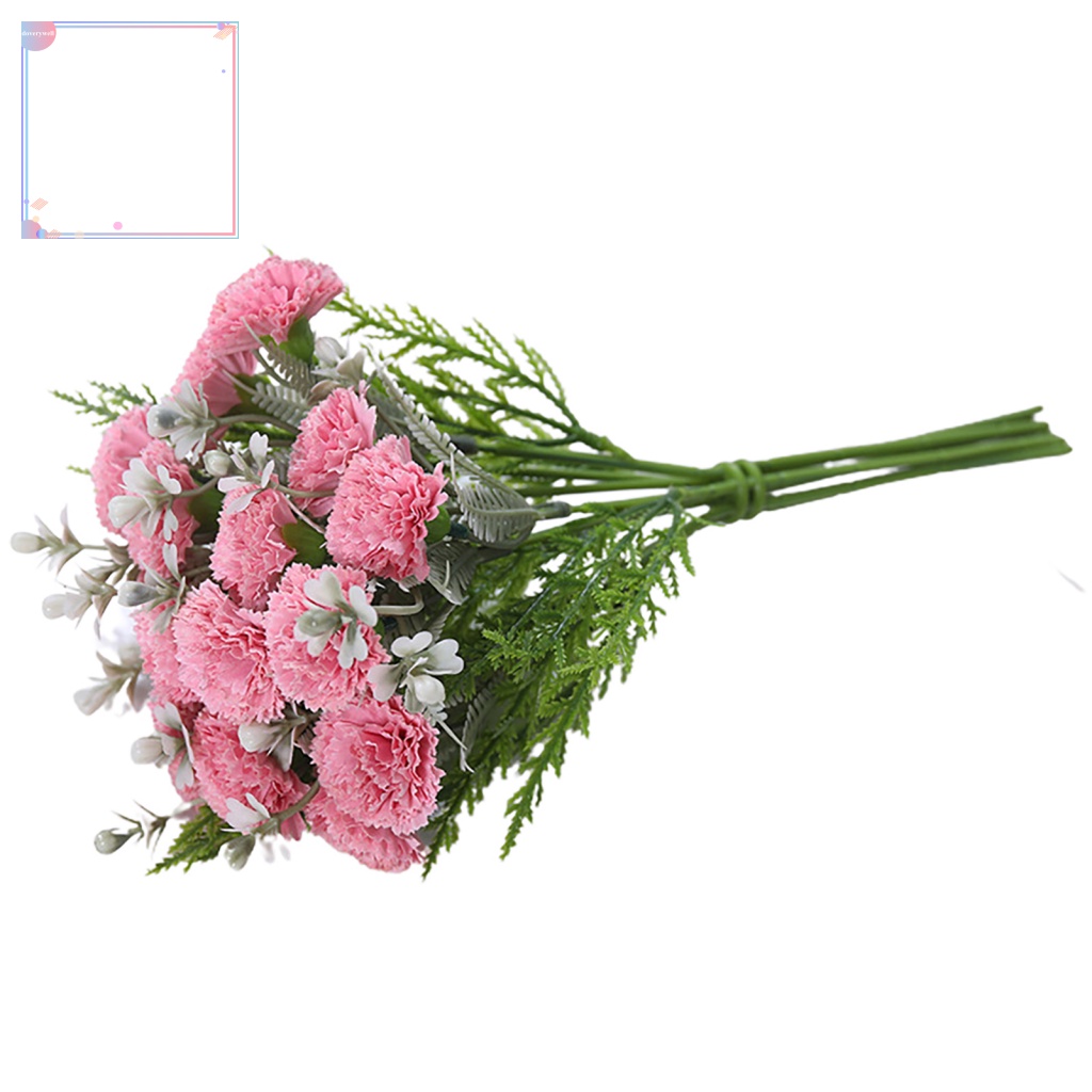 (DOV) 1 Nhánh Hoa Cẩm Chướng Giả Lụa Bắt Mắt Linh Hoạt