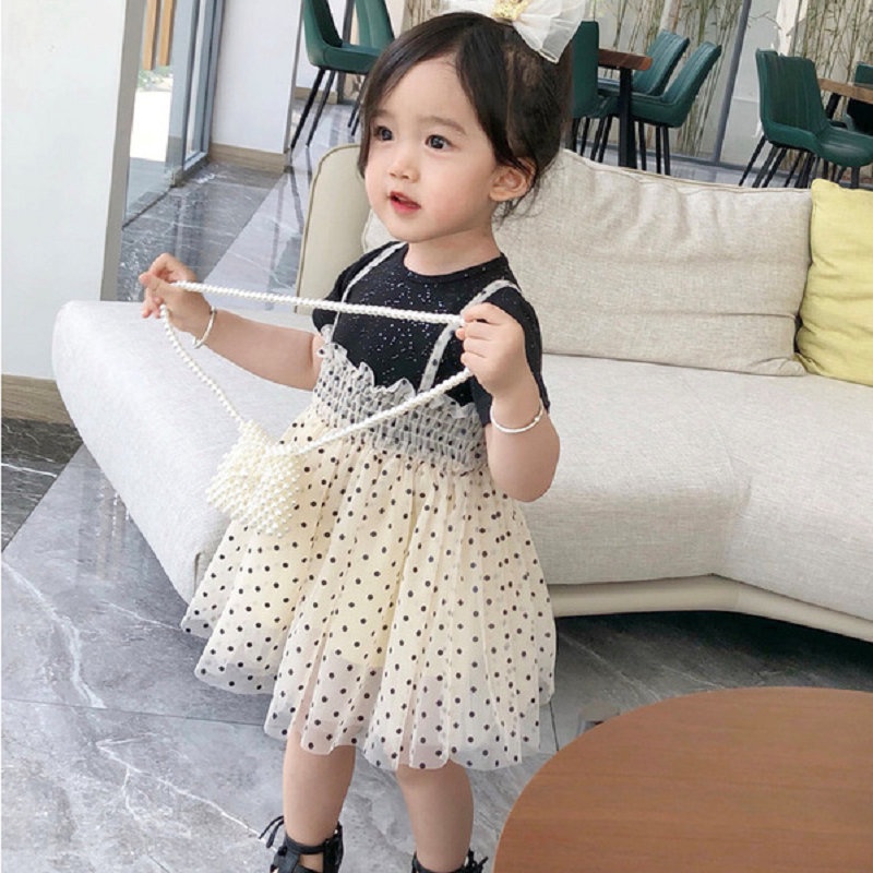 Đầm Công Chúa Giả 22 Mảnh Mùa Hè Phong Cách Mới Cho Bé Gái 3-8 Tuổi M6DQ