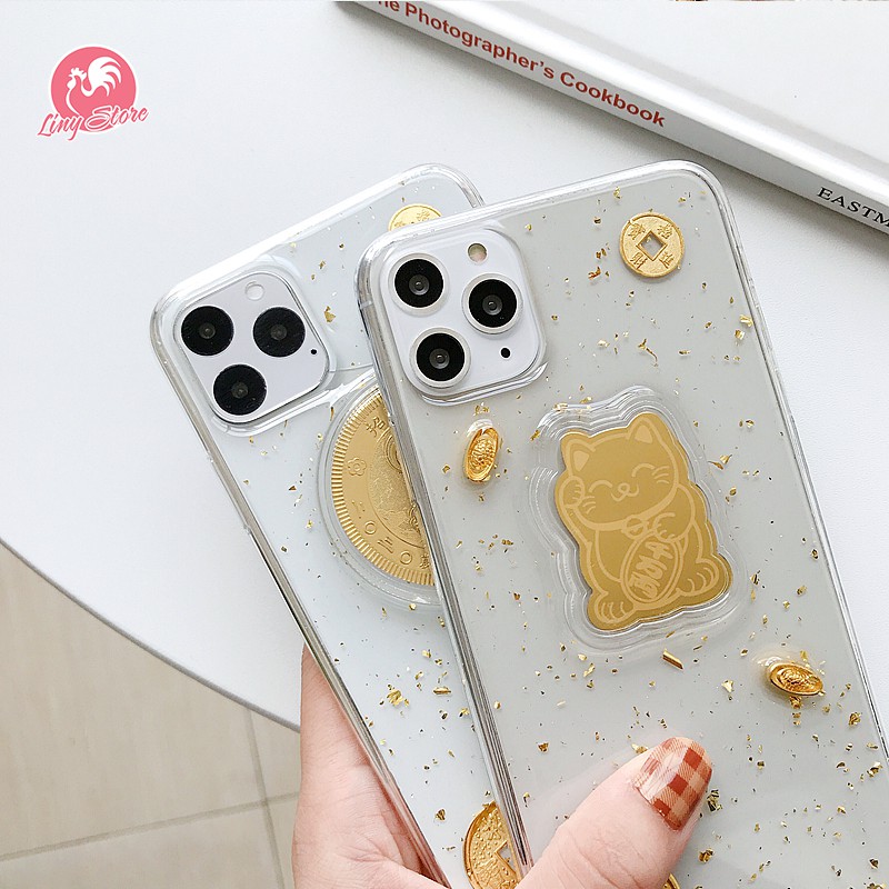 [ ỐP CAO CẤP SAMSUNG + IP ] Ốp Thần Tài  - Mèo + Chuột | BigBuy360 - bigbuy360.vn