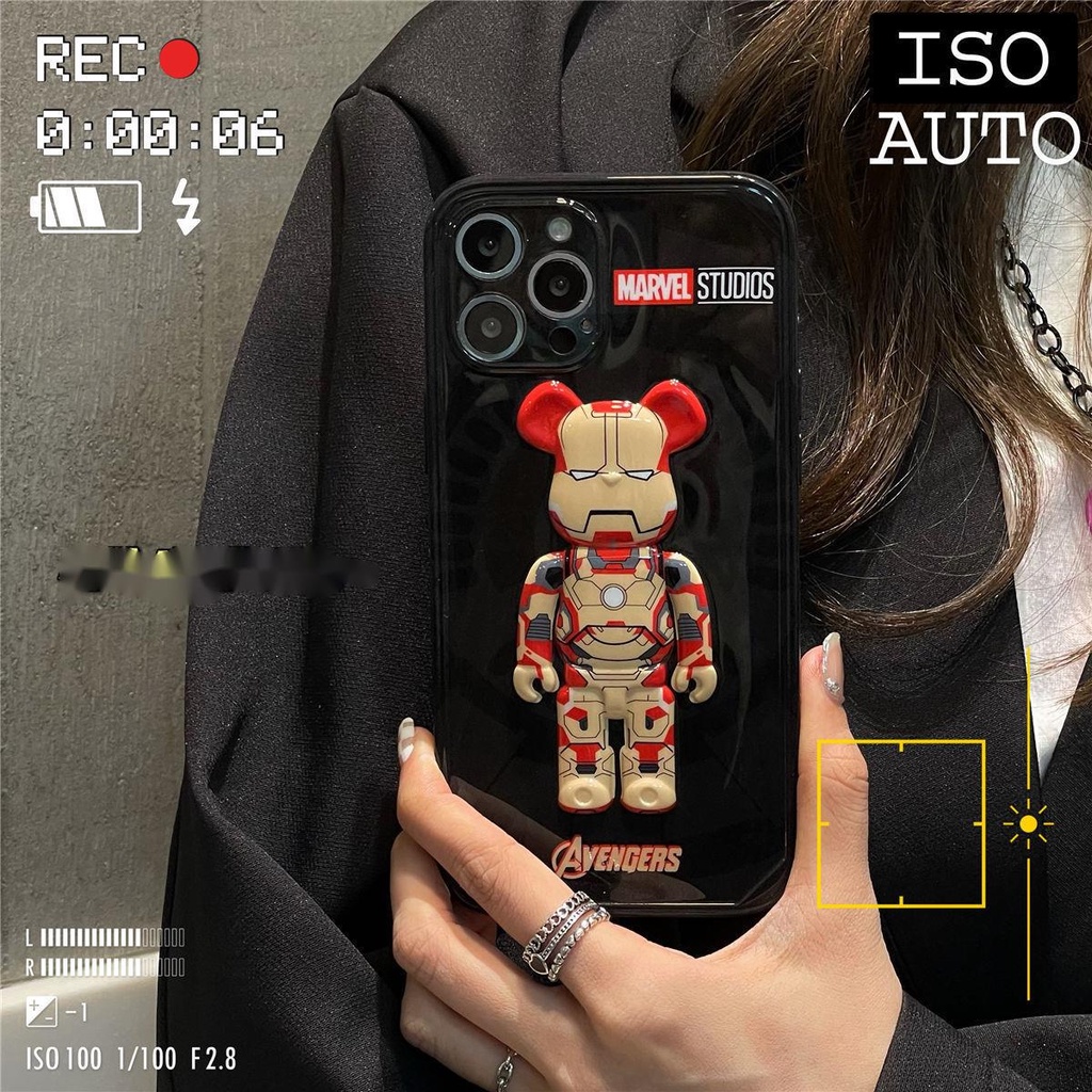 Ốp điện thoại silicone in hình siêu anh hùng 3D thích hợp cho iPhone 7 8 Plus X XS XR