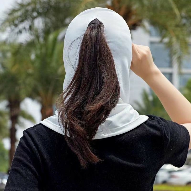 Nón chống nắng mùa hè Mũ trùm có mạng che mặt giữ ấm mùa đông thời trang tiện dụng không gẫy gập chống tia UV , cực tím