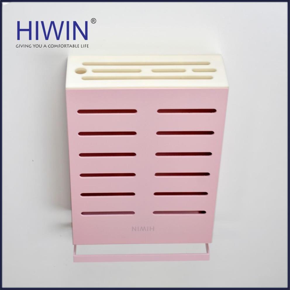 Kệ để dao, giá đựng đồ nhà bếp chất liệu hợp kim nhôm màu hồng cao cấp HIWIN K-003