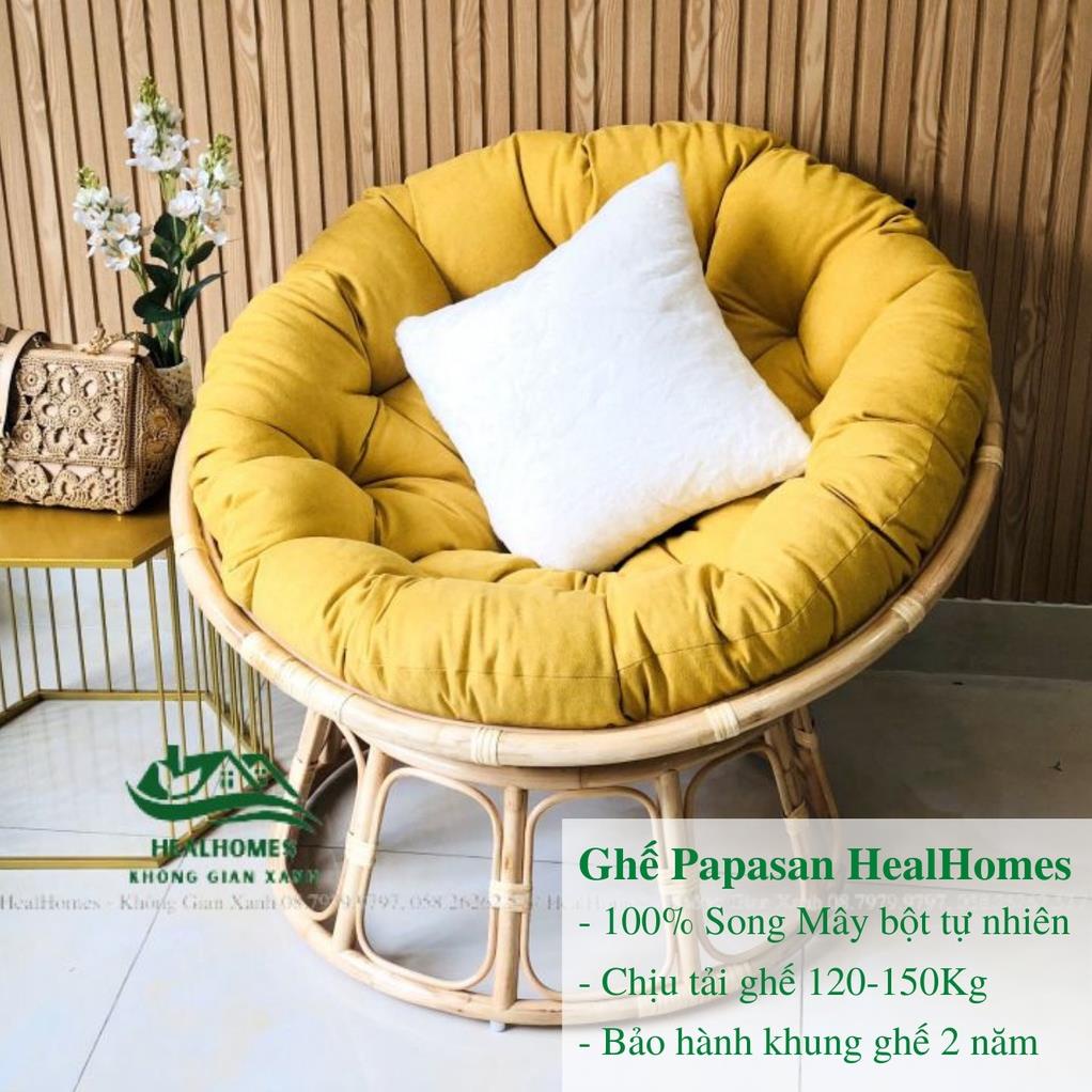 Ghế lười thư giãn Papasan 1m2 mây phòng ngủ cho bé, decor ban công nằm thư giãn, trang trí phòng khách vip / Đà Nẵng | BigBuy360 - bigbuy360.vn