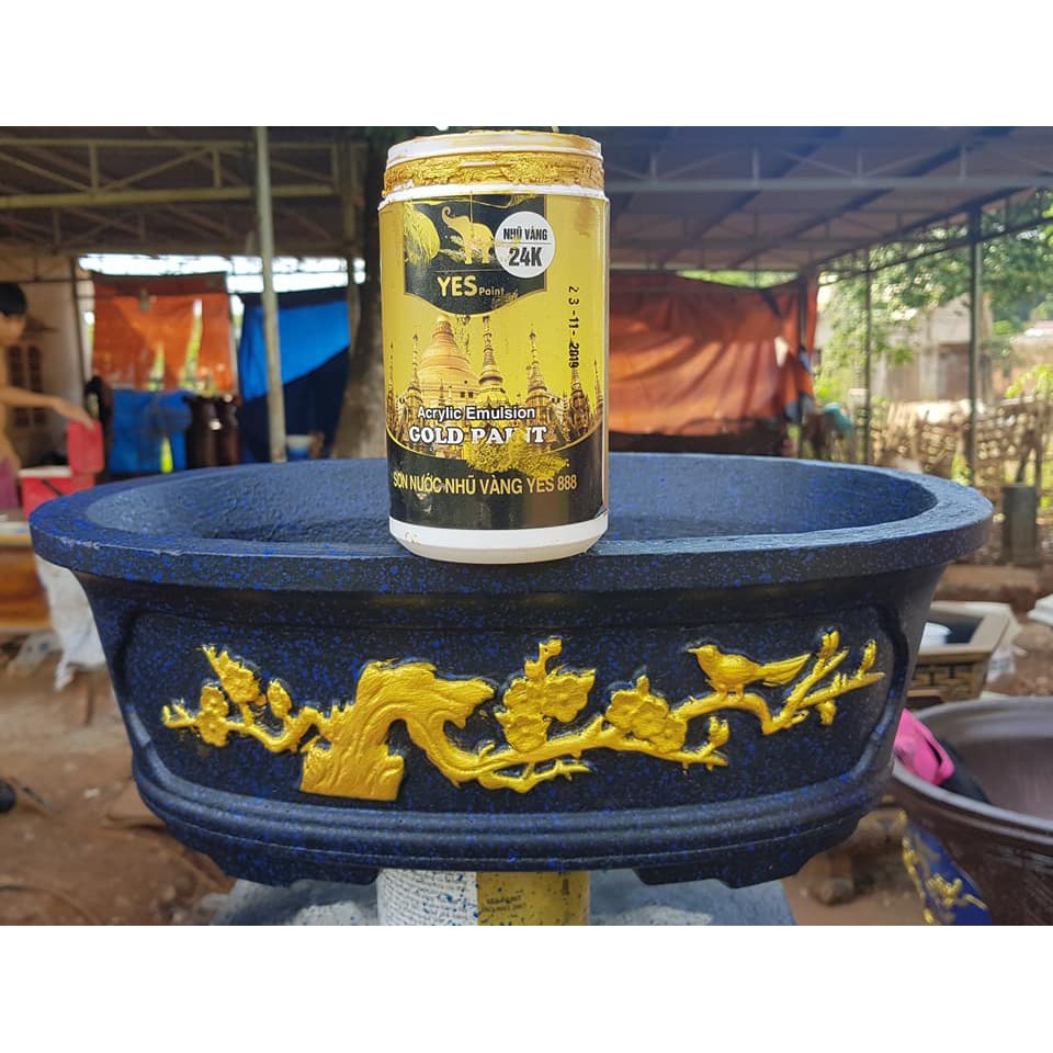 Khuôn đúc chậu bonsai ovan 45