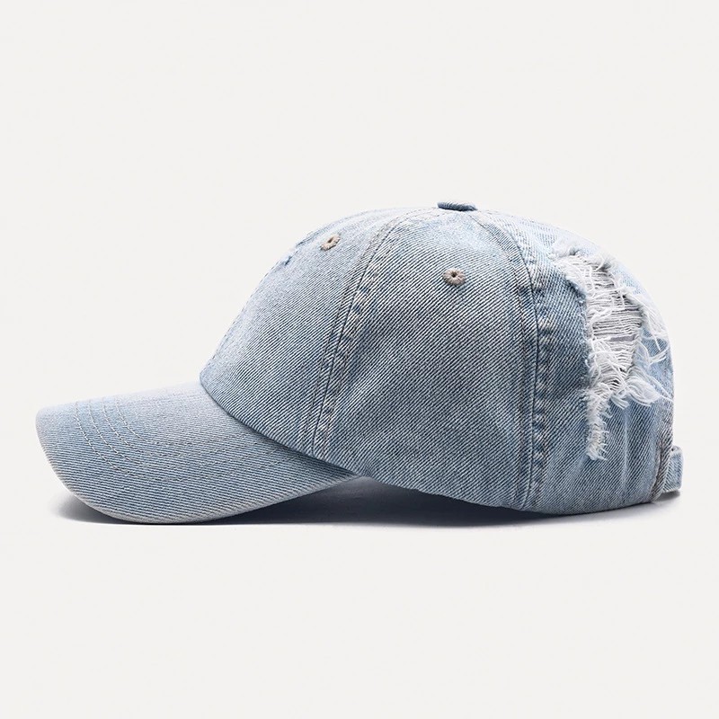 Mũ Lưỡi Trai denim Có Thể Điều Chỉnh Phong Cách hip hop Cho Nam Và Nữ