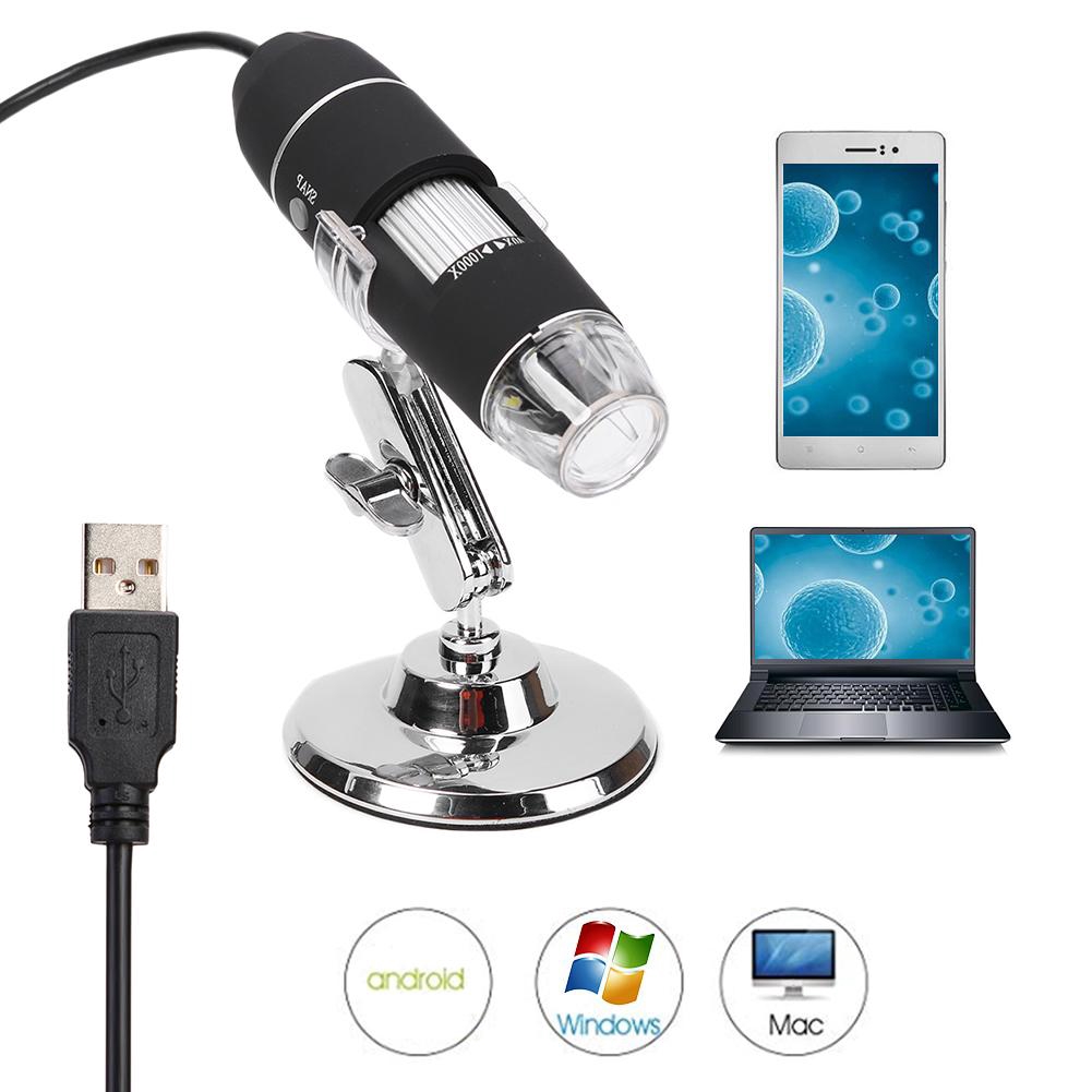 ♚Dom♚40 to 1000x Magnification Endoscope 8 LED USB 2.0 Digital Microscope Camera